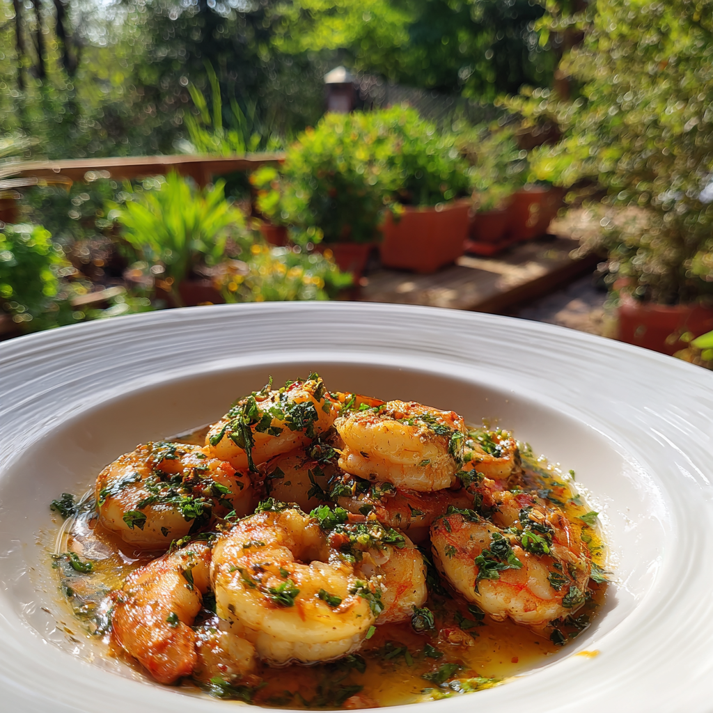 Skillet Spanish Garlic Shrimp Recipe