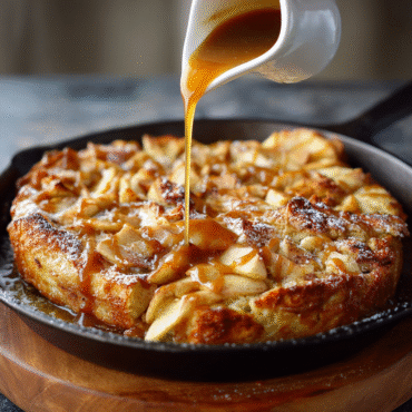 Skillet Cinnamon Apple French Toast Bake Recipe