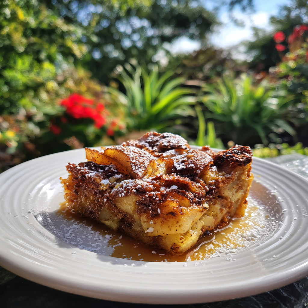 Skillet Cinnamon Apple French Toast Bake Recipe
