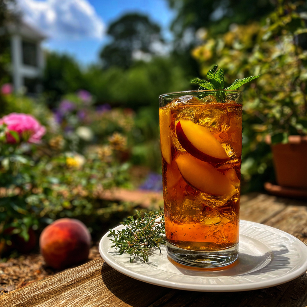 Spiked Peach Iced Tea Recipe