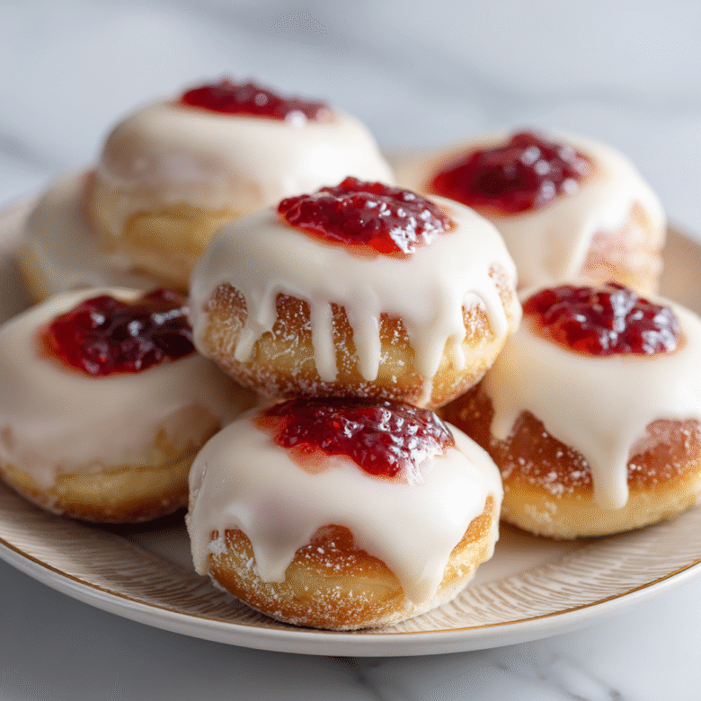 4 Ingredient Keto Strawberry Cottage Cheese Donuts