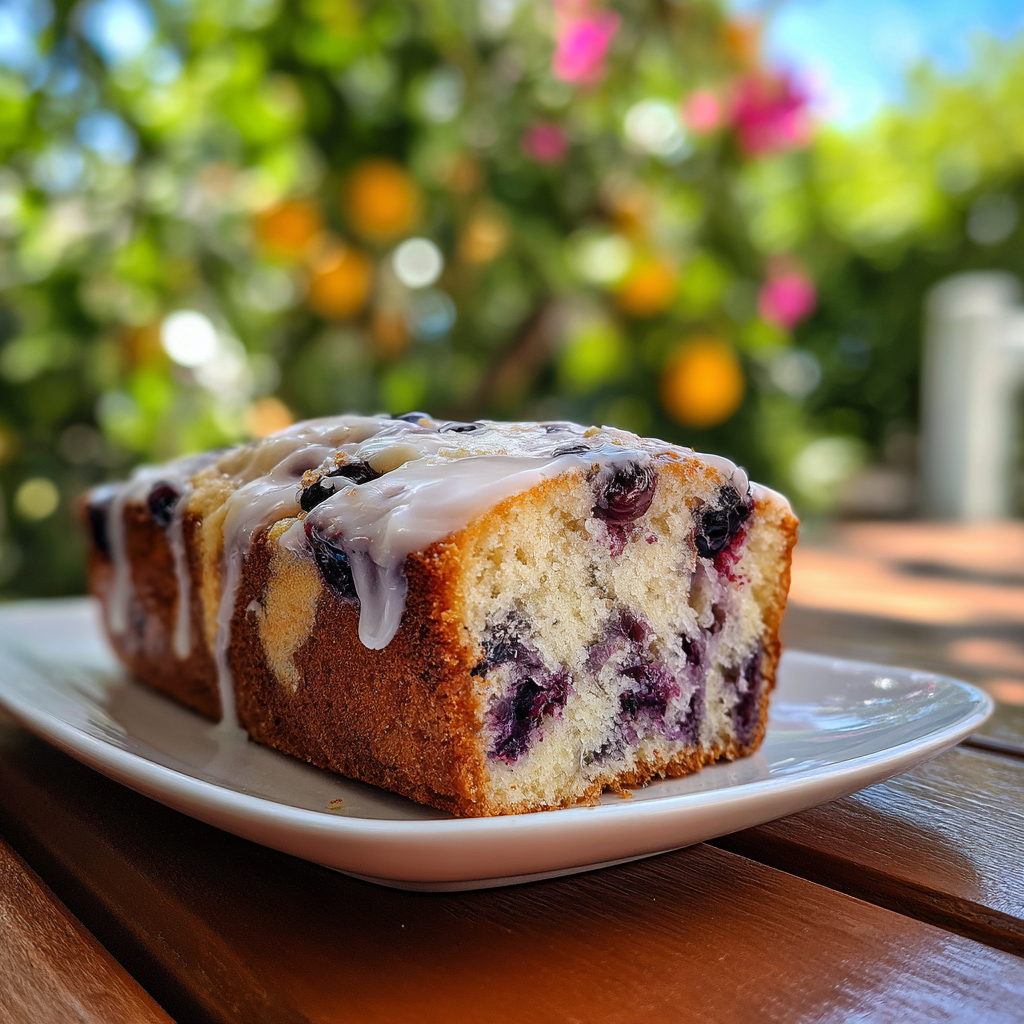 Peach Blueberry Loaf