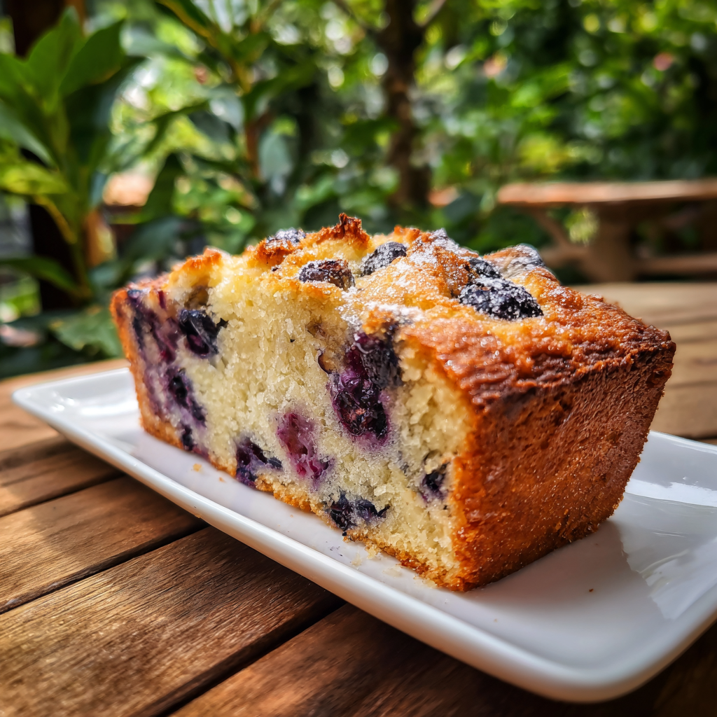 Peach Blueberry Loaf