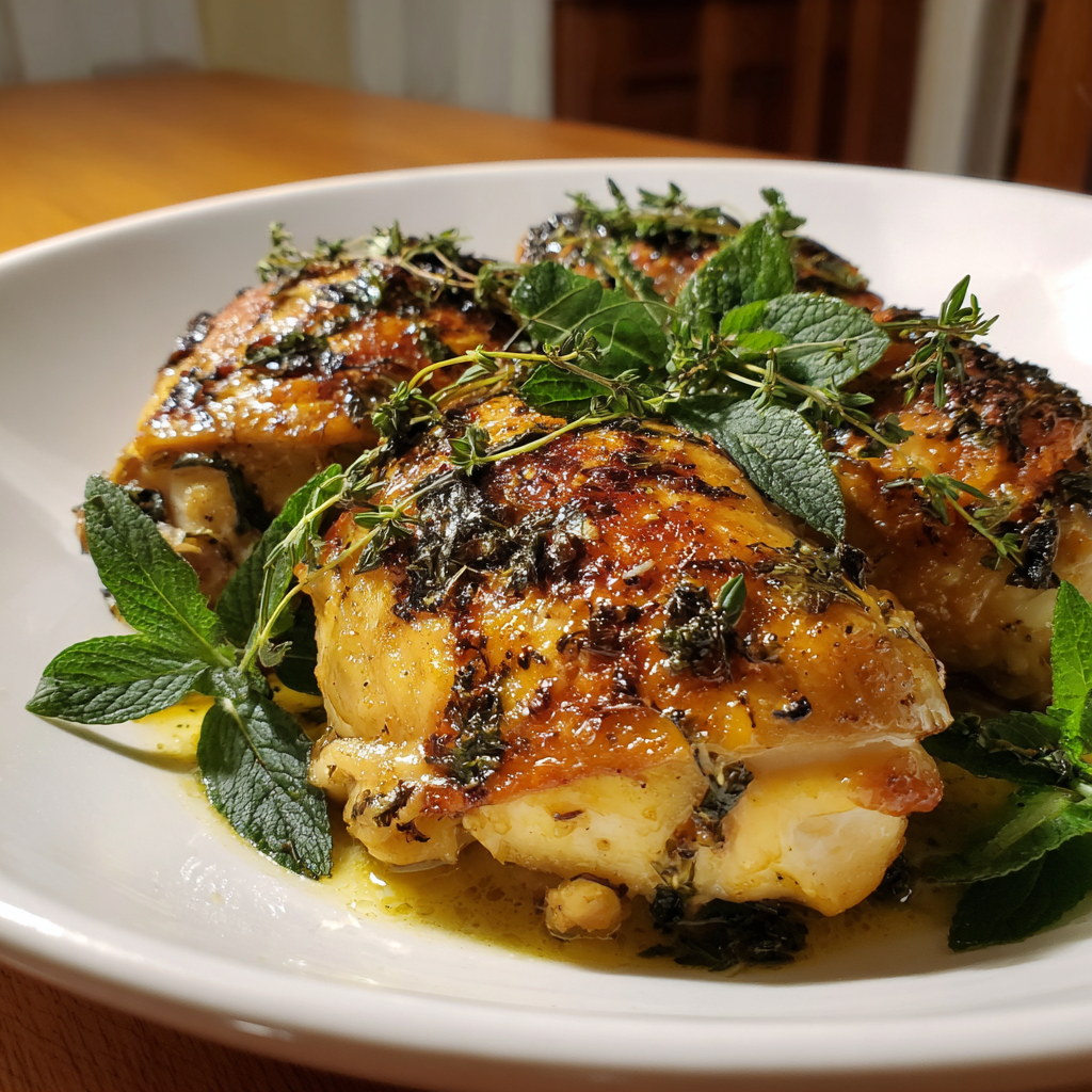 Chicken with Lemon Balm