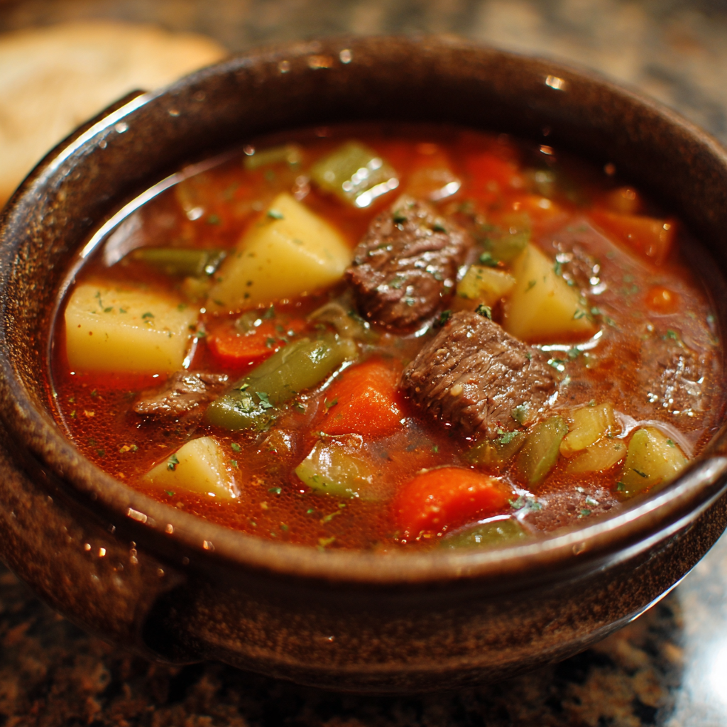 Old Fashioned Vegetable Beef Soup Recipe