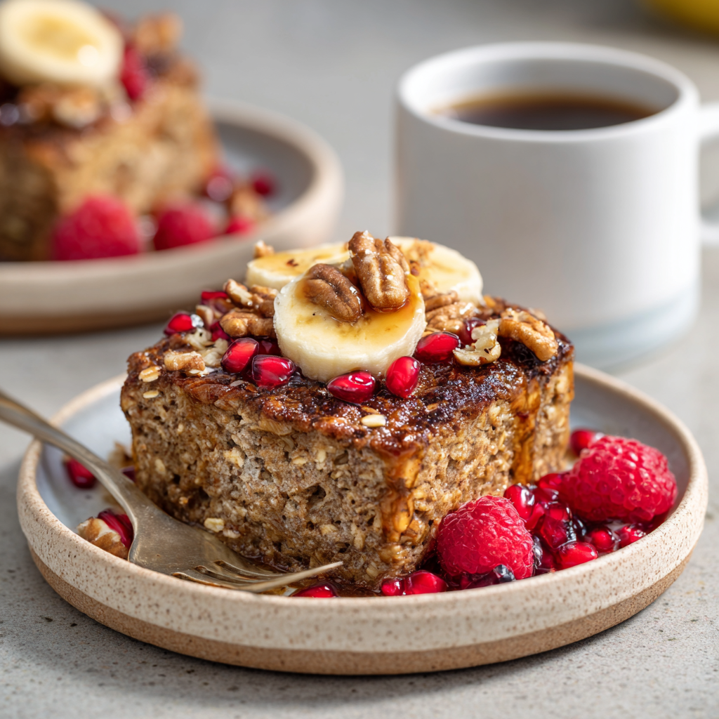 Banana Bread Baked Oats Recipe