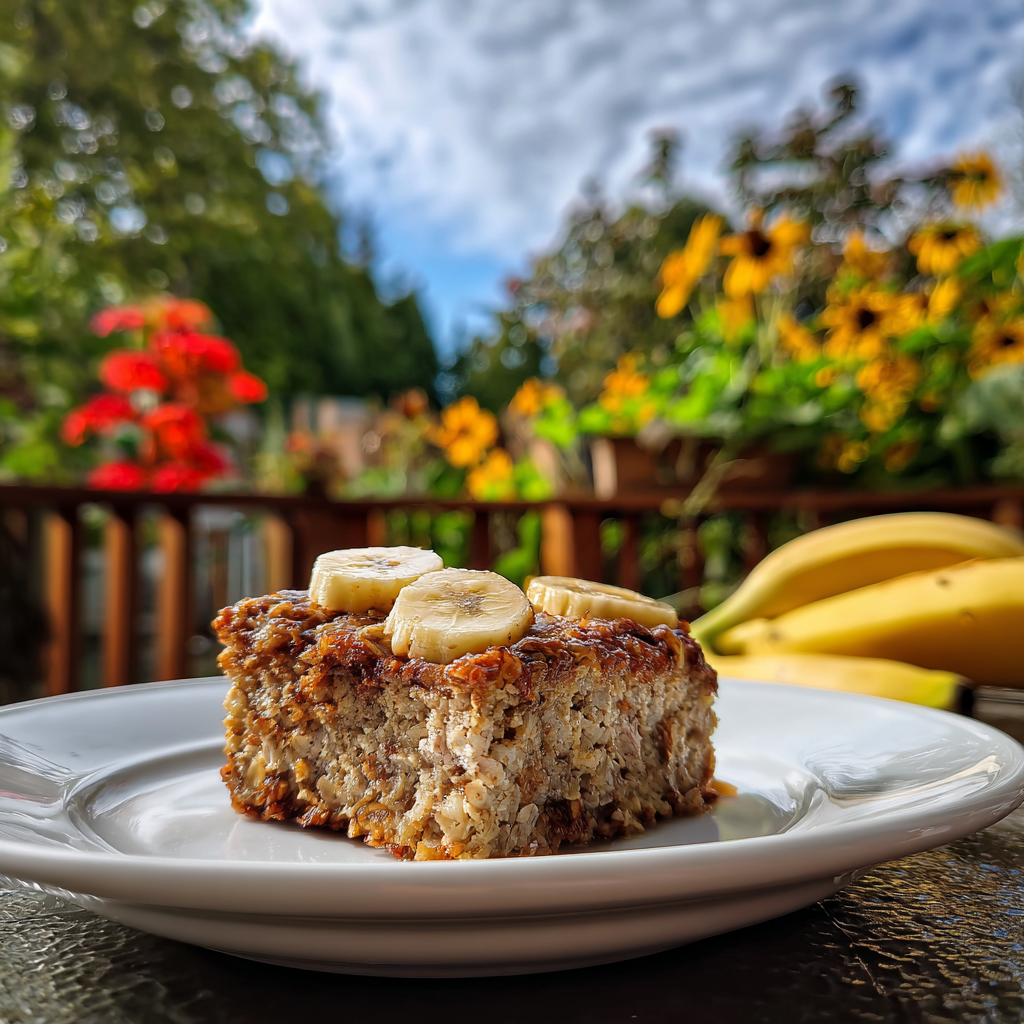 Banana Bread Baked Oats Recipe