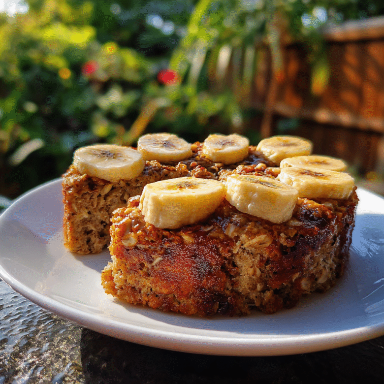 Banana Bread Baked Oats Recipe