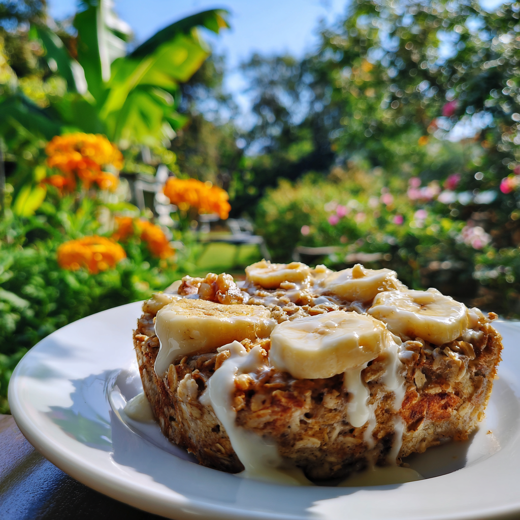 Banana Bread Baked Oats Recipe