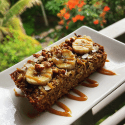 Banana Bread Baked Oats Recipe