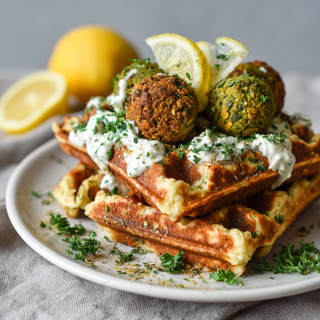 Falafel Waffles Recipe