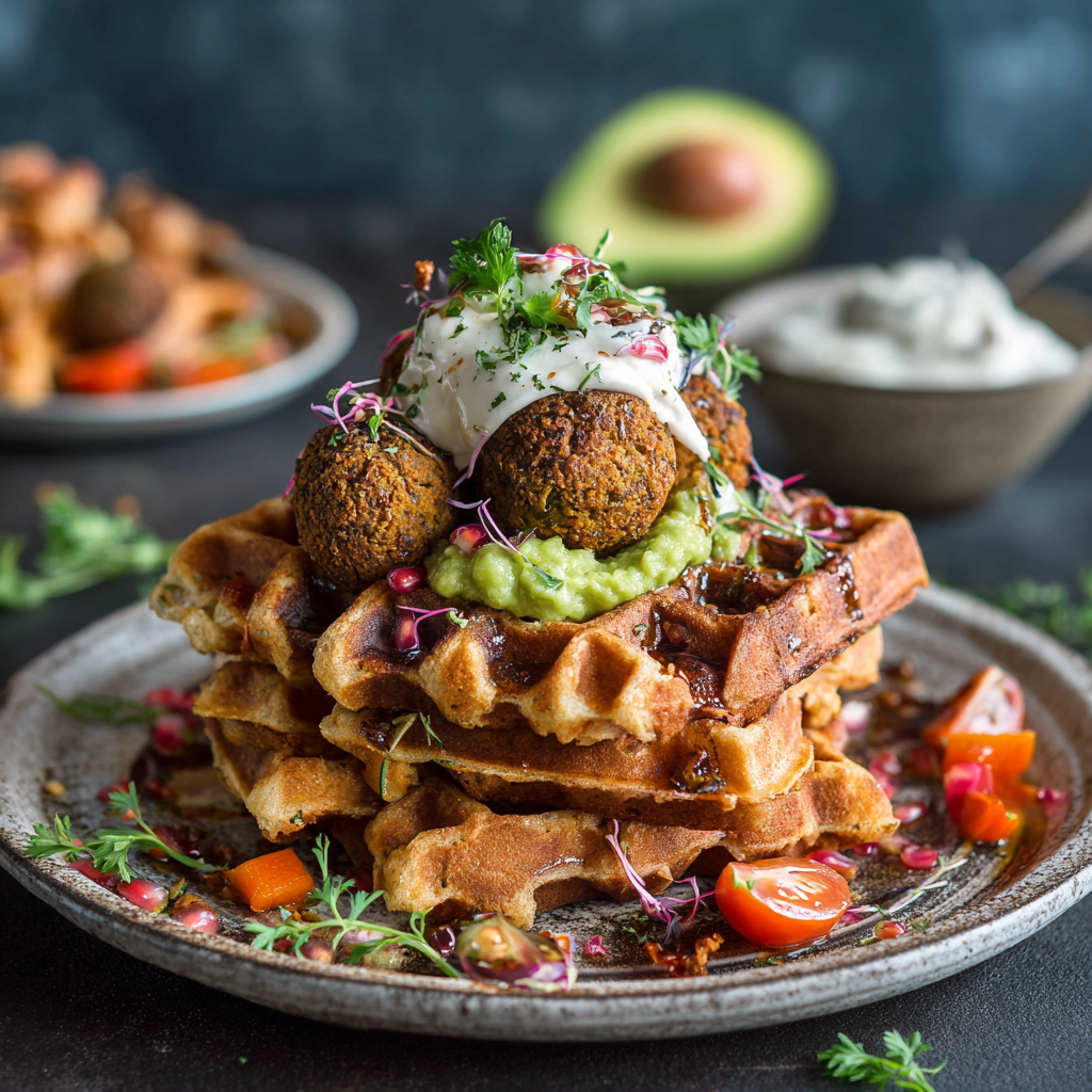 Falafel Waffles Recipe