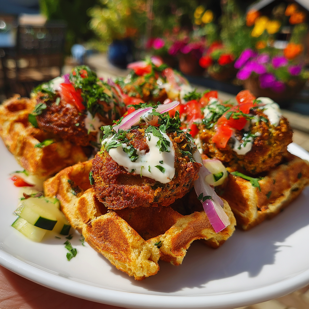 Falafel Waffles Recipe