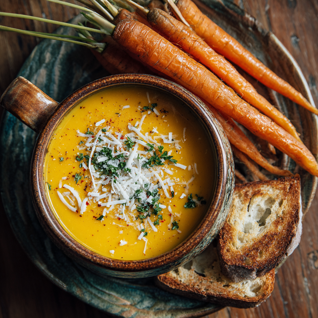 Spiced Carrot Coconut Soup Recipe