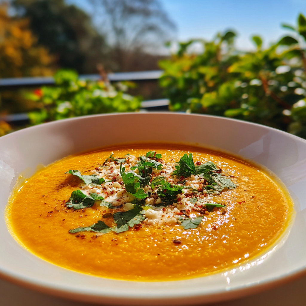Spiced Carrot Coconut Soup Recipe