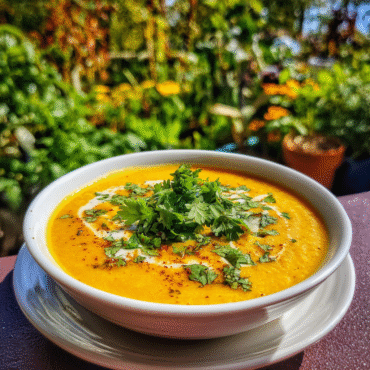 Spiced Carrot Coconut Soup Recipe