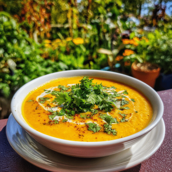 Spiced Carrot Coconut Soup Recipe