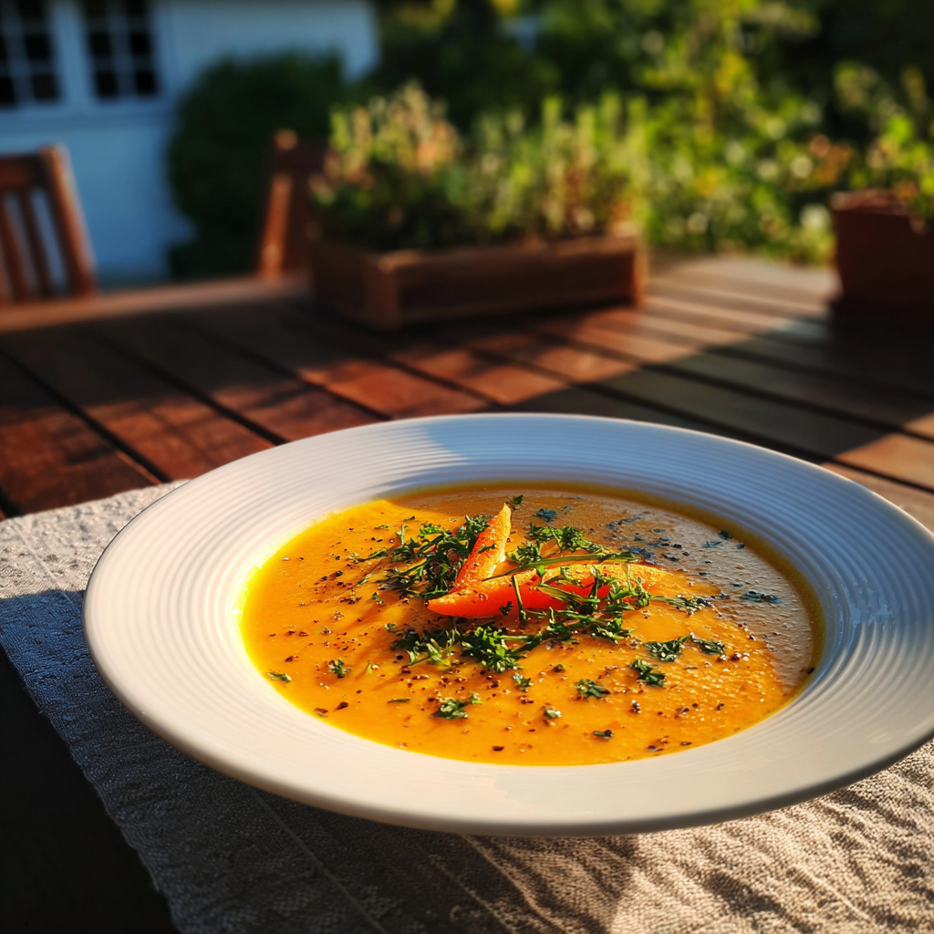 Spiced Carrot Coconut Soup Recipe
