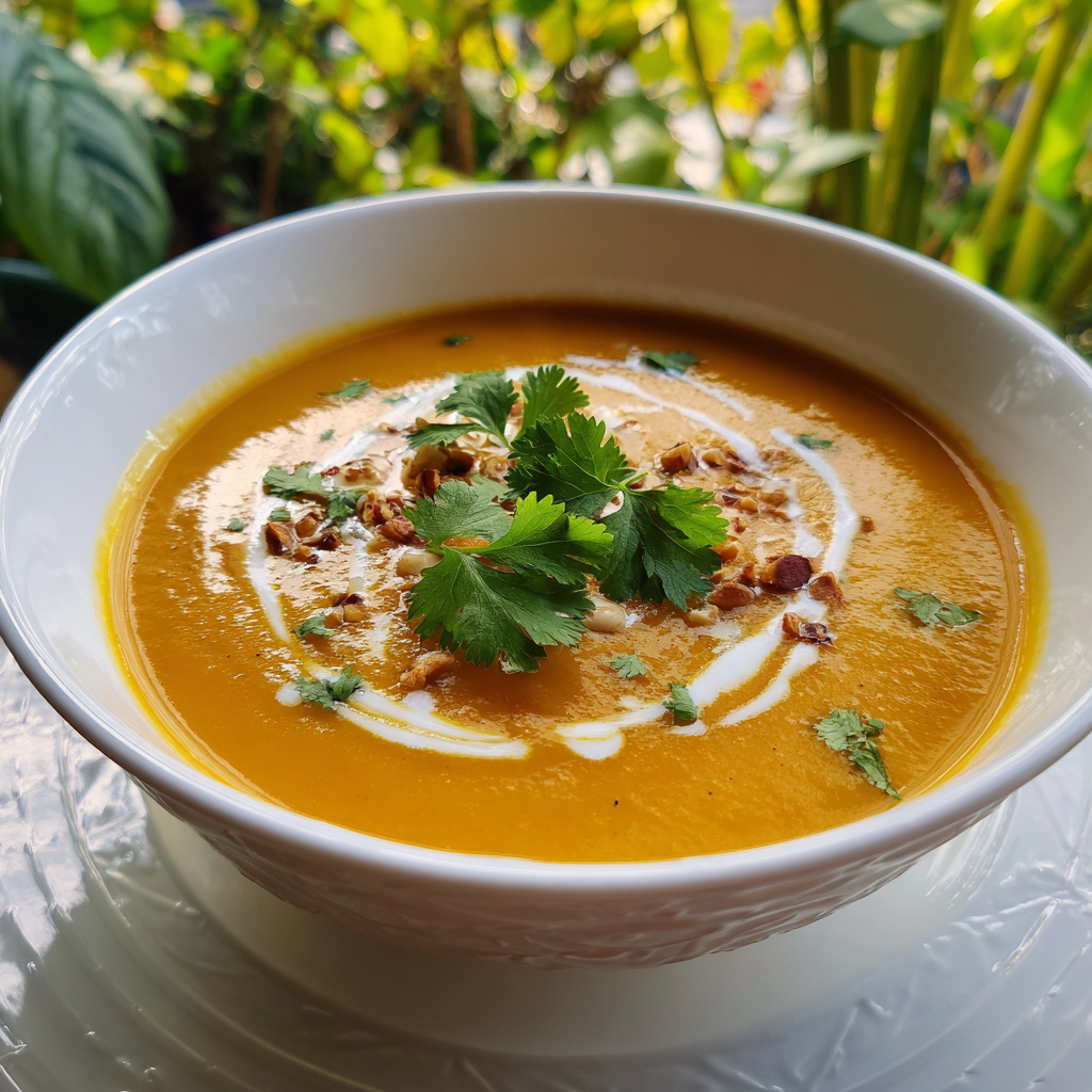 Spiced Carrot Coconut Soup Recipe