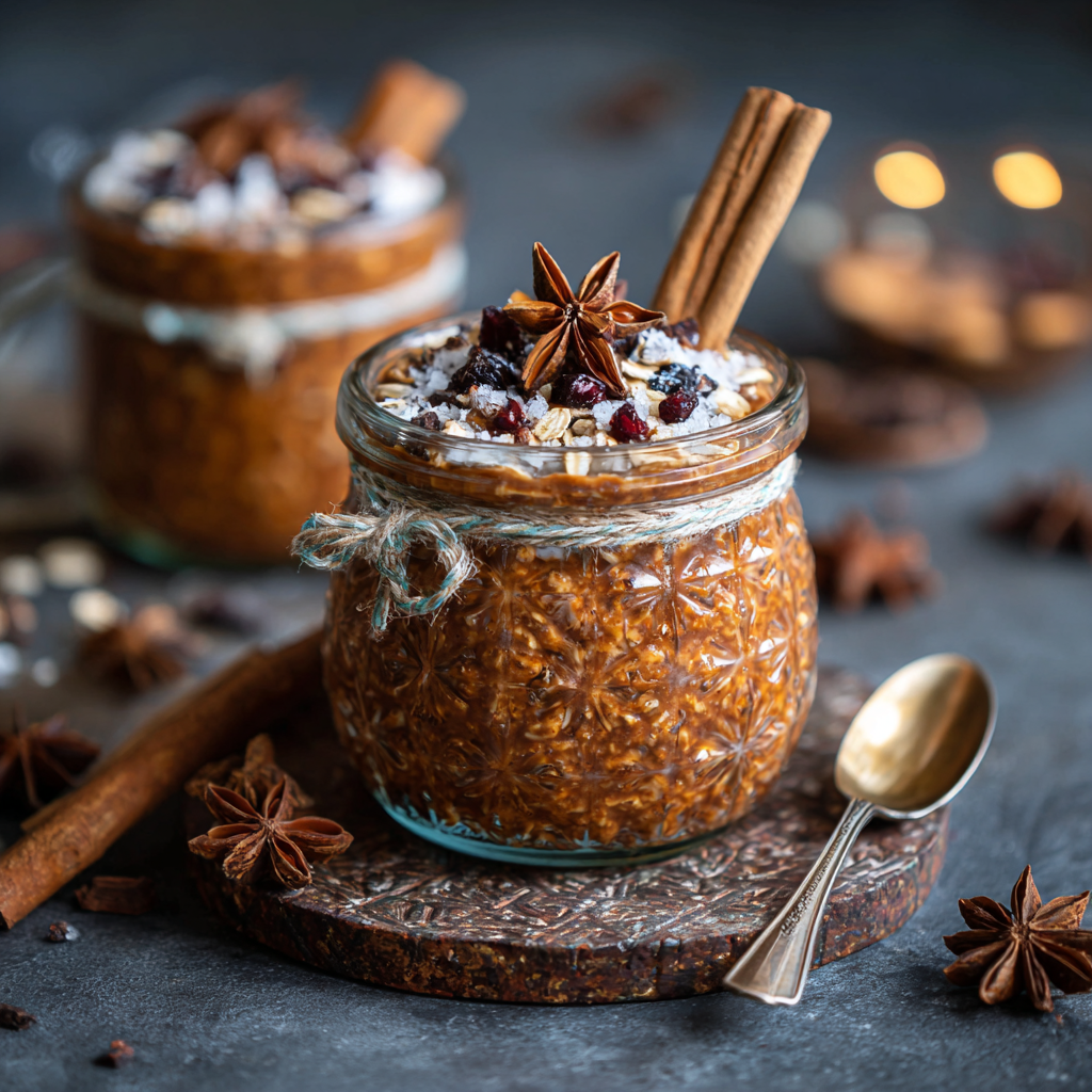 Spicy Gingerbread Overnight Oats