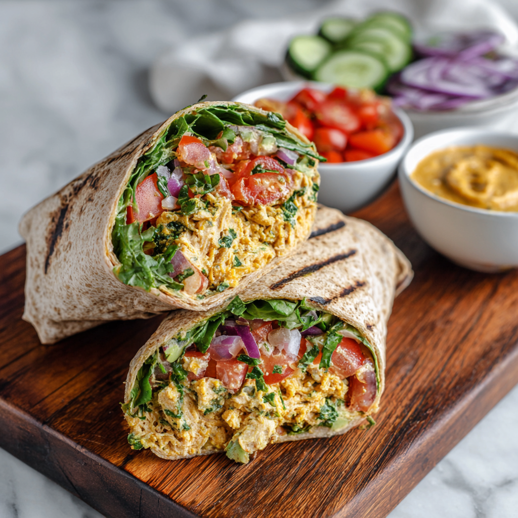 Vegan Chickpea Tuna Salad Wrap Recipe