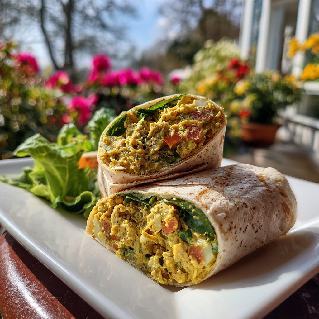 Vegan Chickpea Tuna Salad Wrap Recipe