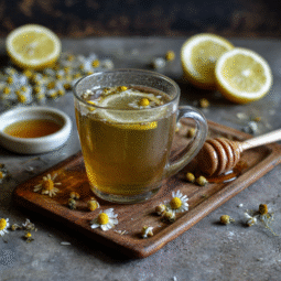 Chamomile Tea with Lemon and Honey