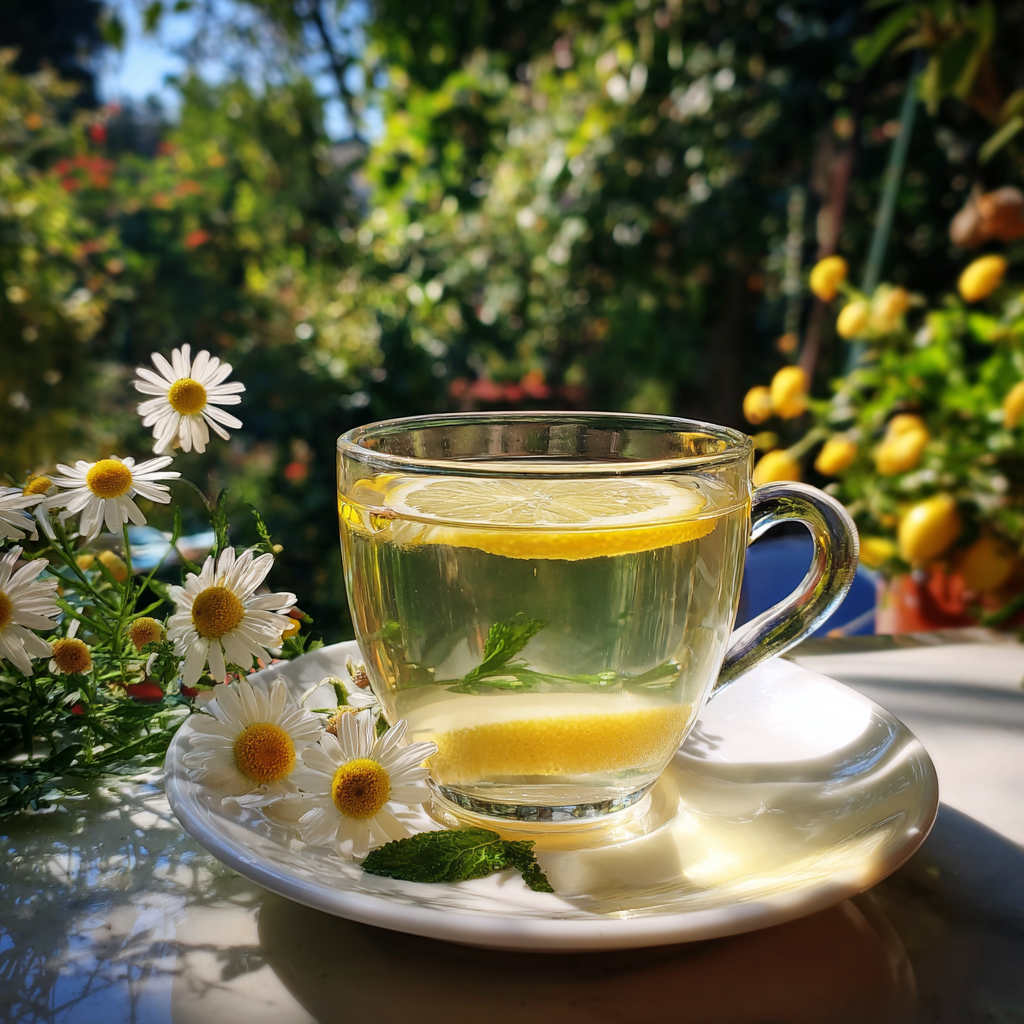 Chamomile Tea with Lemon and Honey