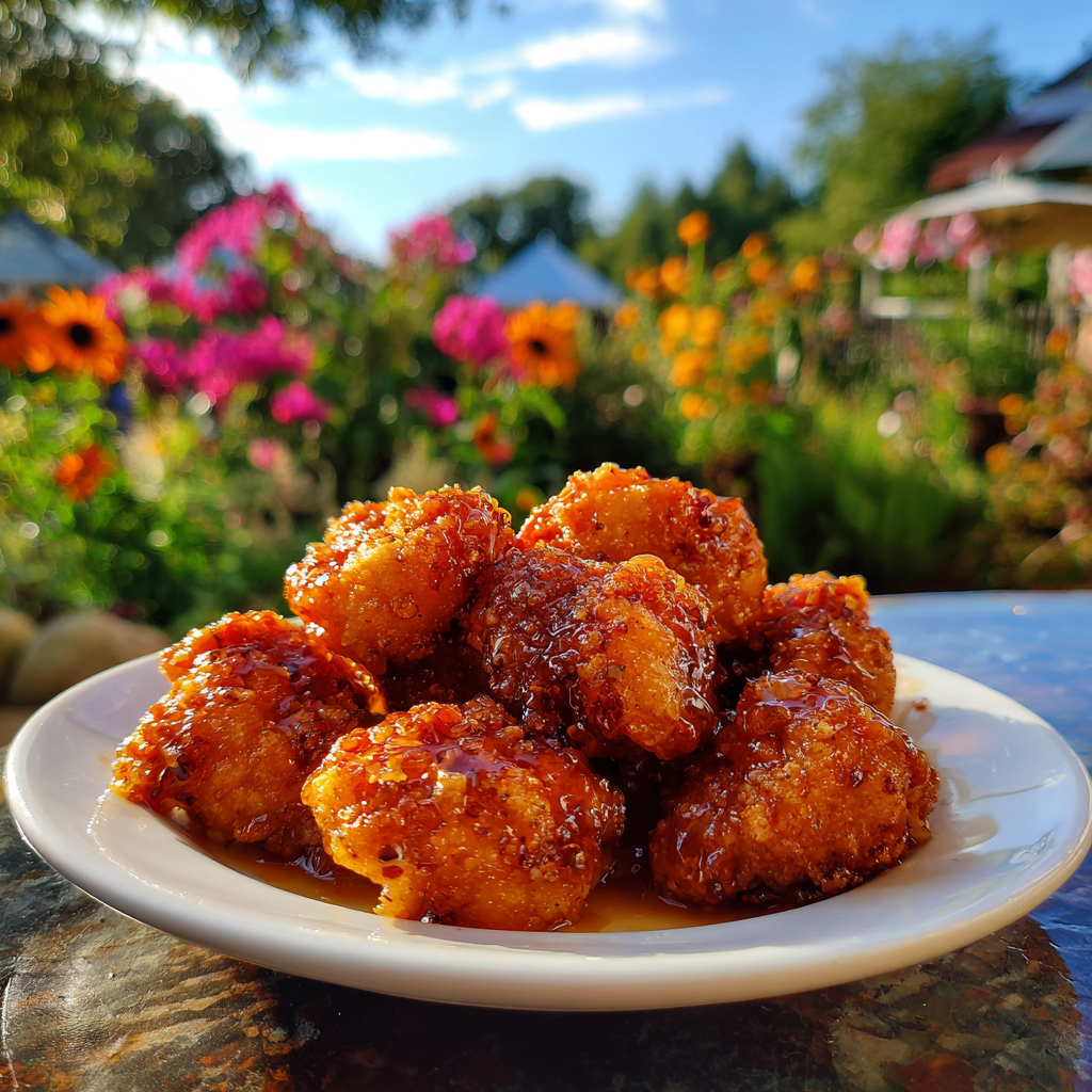 Crispy Hot Honey Cauliflower Nuggets