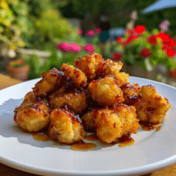 Crispy Hot Honey Cauliflower Nuggets