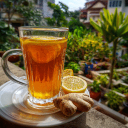 Ginger Honey and Lemon Tea