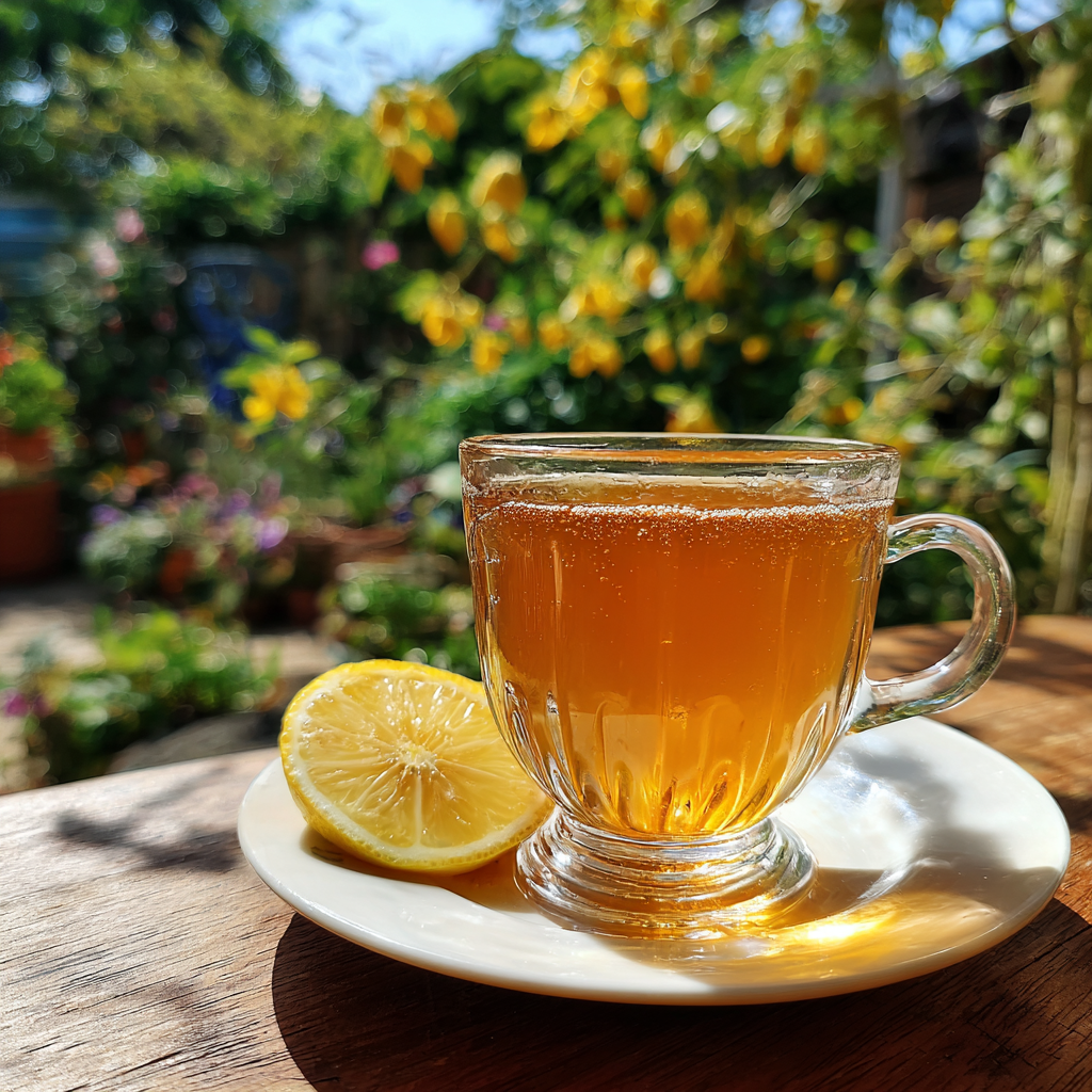 Ginger Honey and Lemon Tea