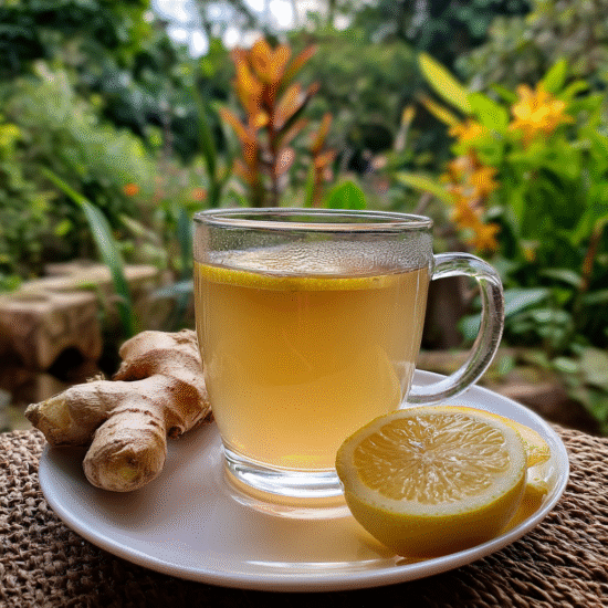Ginger Honey and Lemon Tea