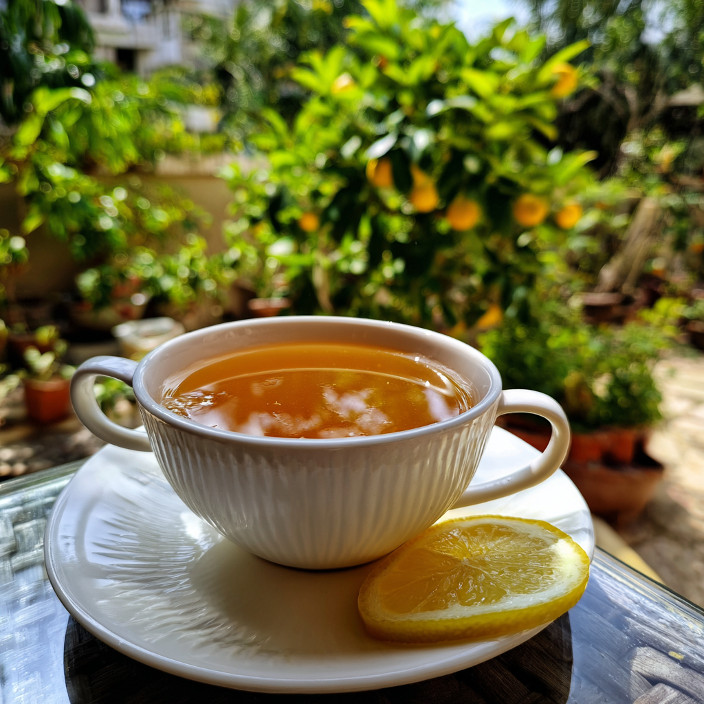 Ginger Honey and Lemon Tea