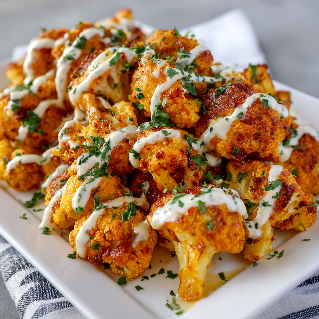 Hot Honey Buffalo Cauliflower