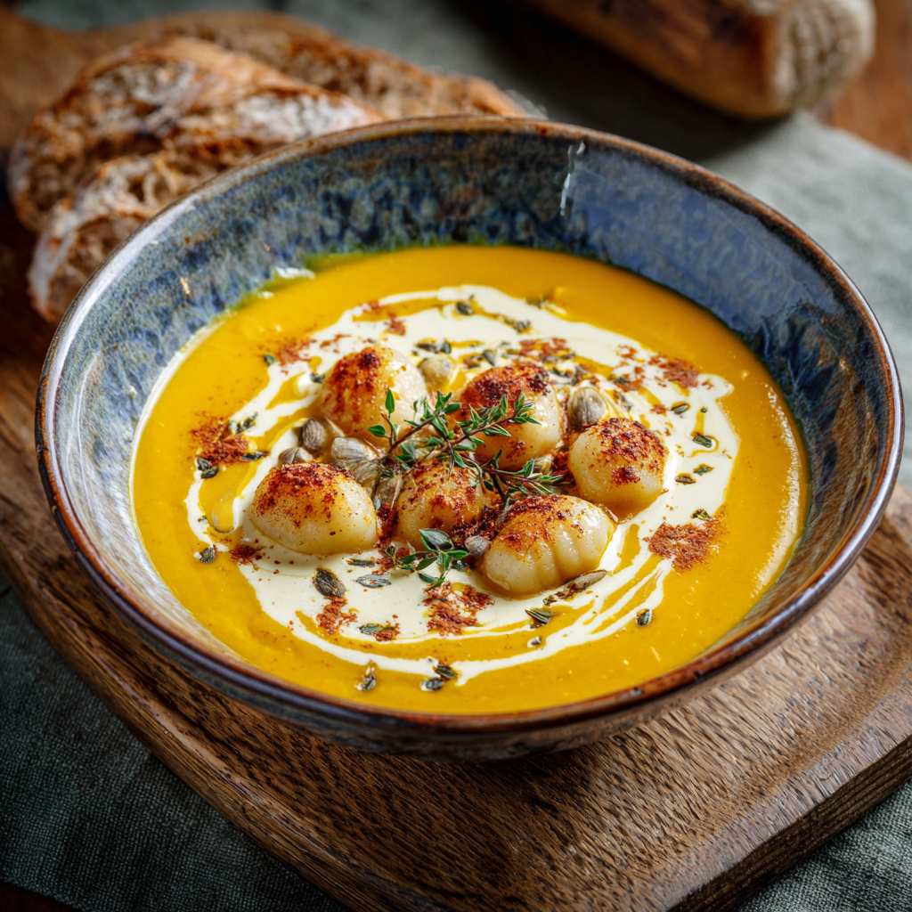 Pumpkin Soup with Gnocchi