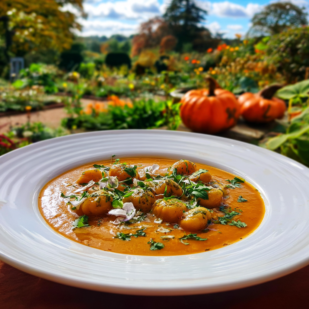 Pumpkin Soup with Gnocchi