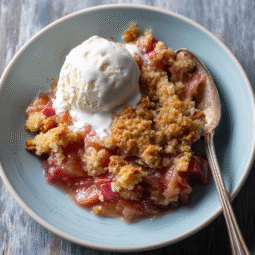 Rhubarb Dump Cake Recipe