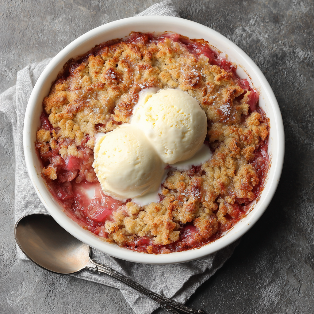 Rhubarb Dump Cake Recipe