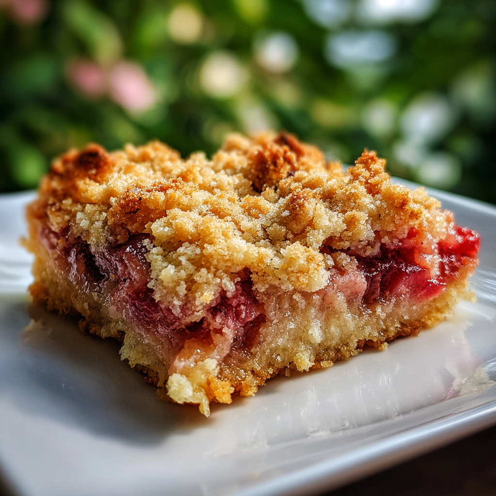 Rhubarb Dump Cake Recipe