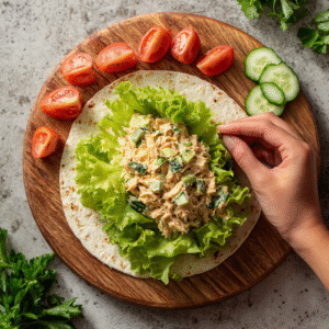Vegan Chickpea Tuna Salad Wrap Recipe