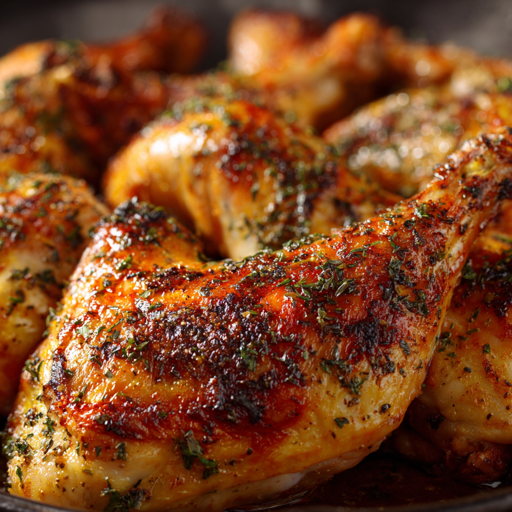 Baked Chicken Quarters Recipe