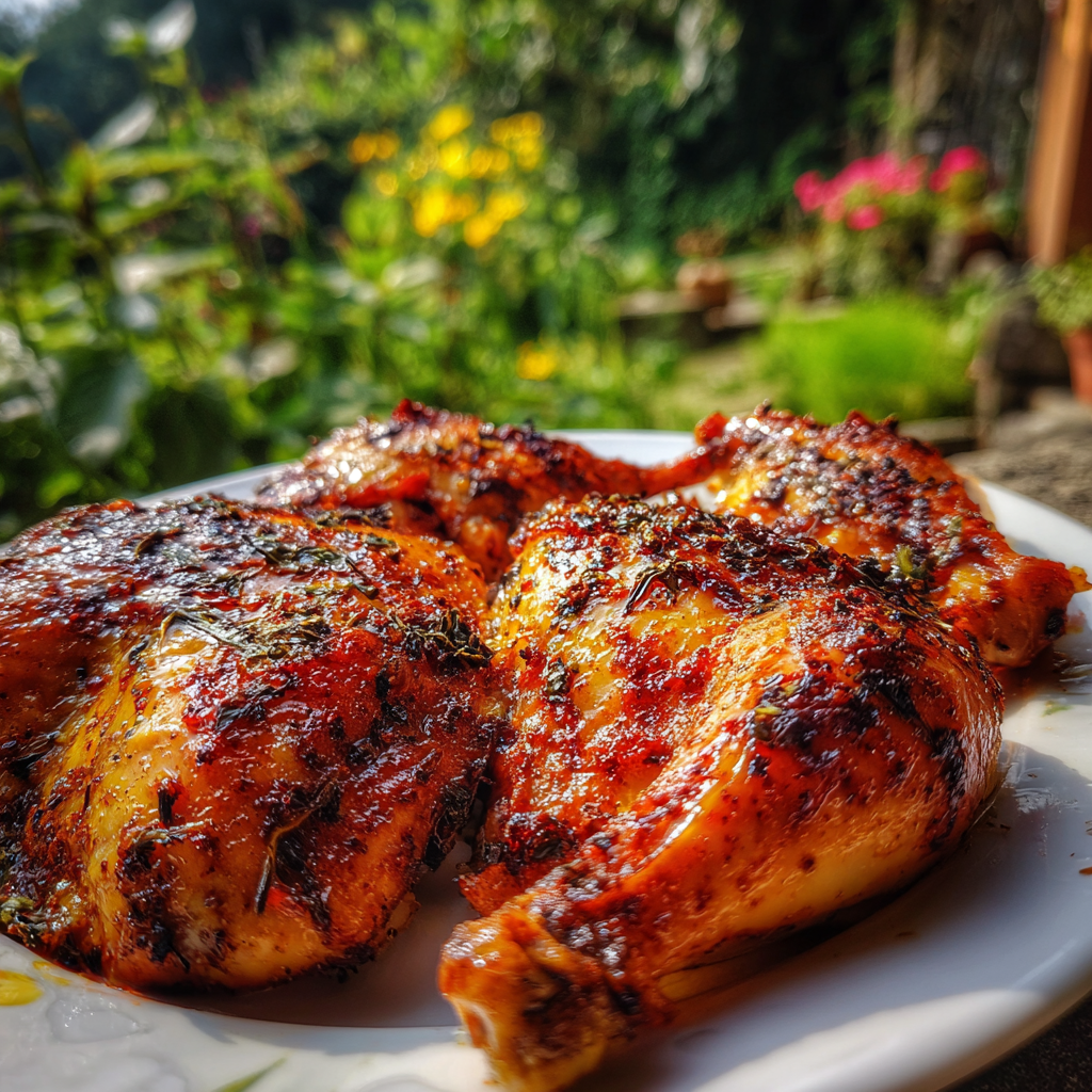 Baked Chicken Quarters Recipe