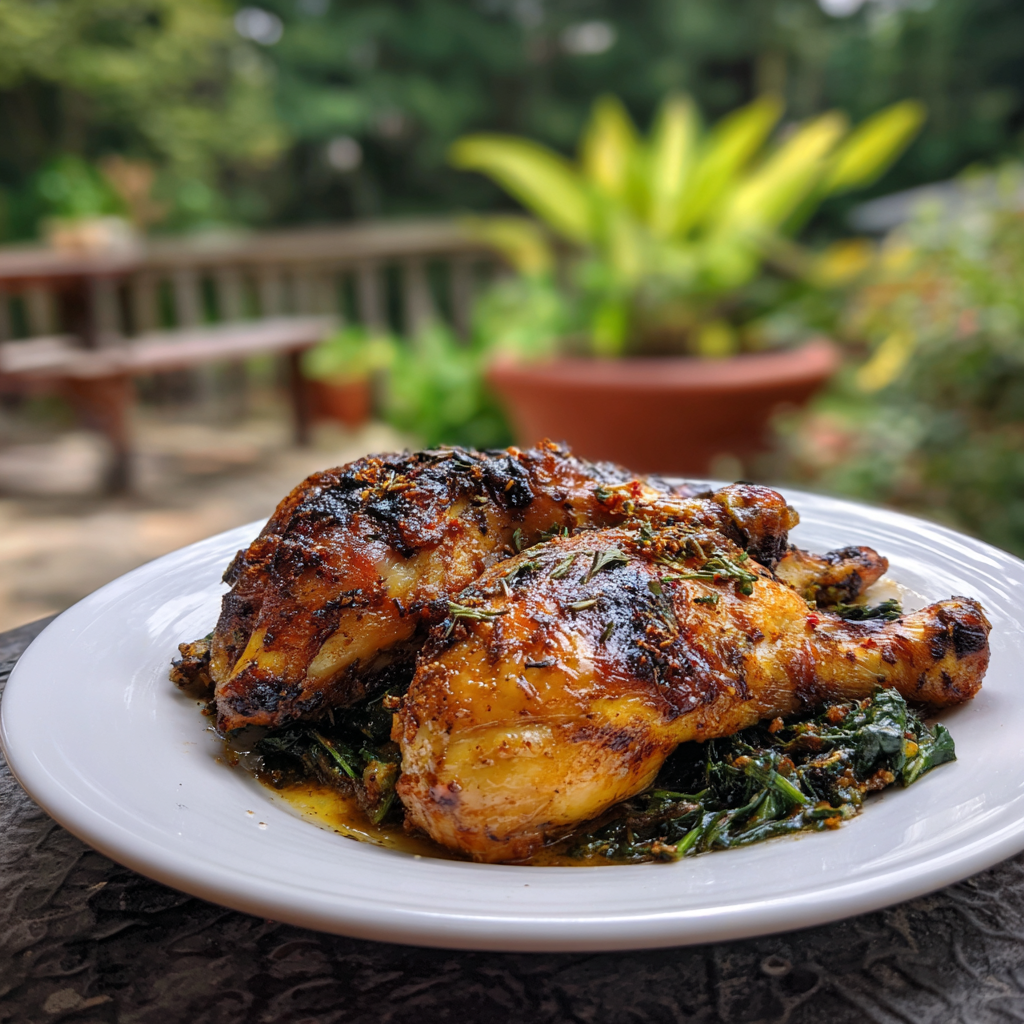 Baked Chicken Quarters Recipe