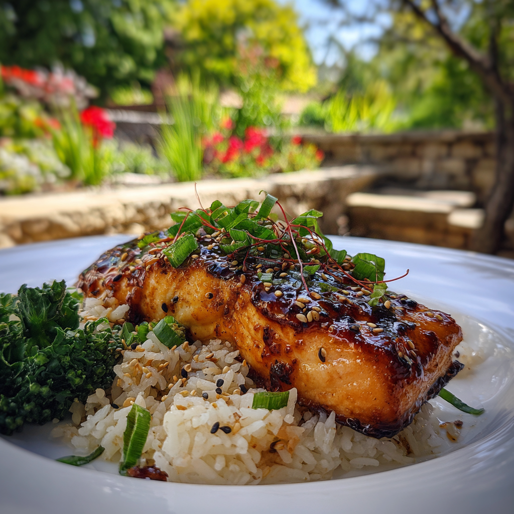 Baked Salmon Rice Bowl Recipe
