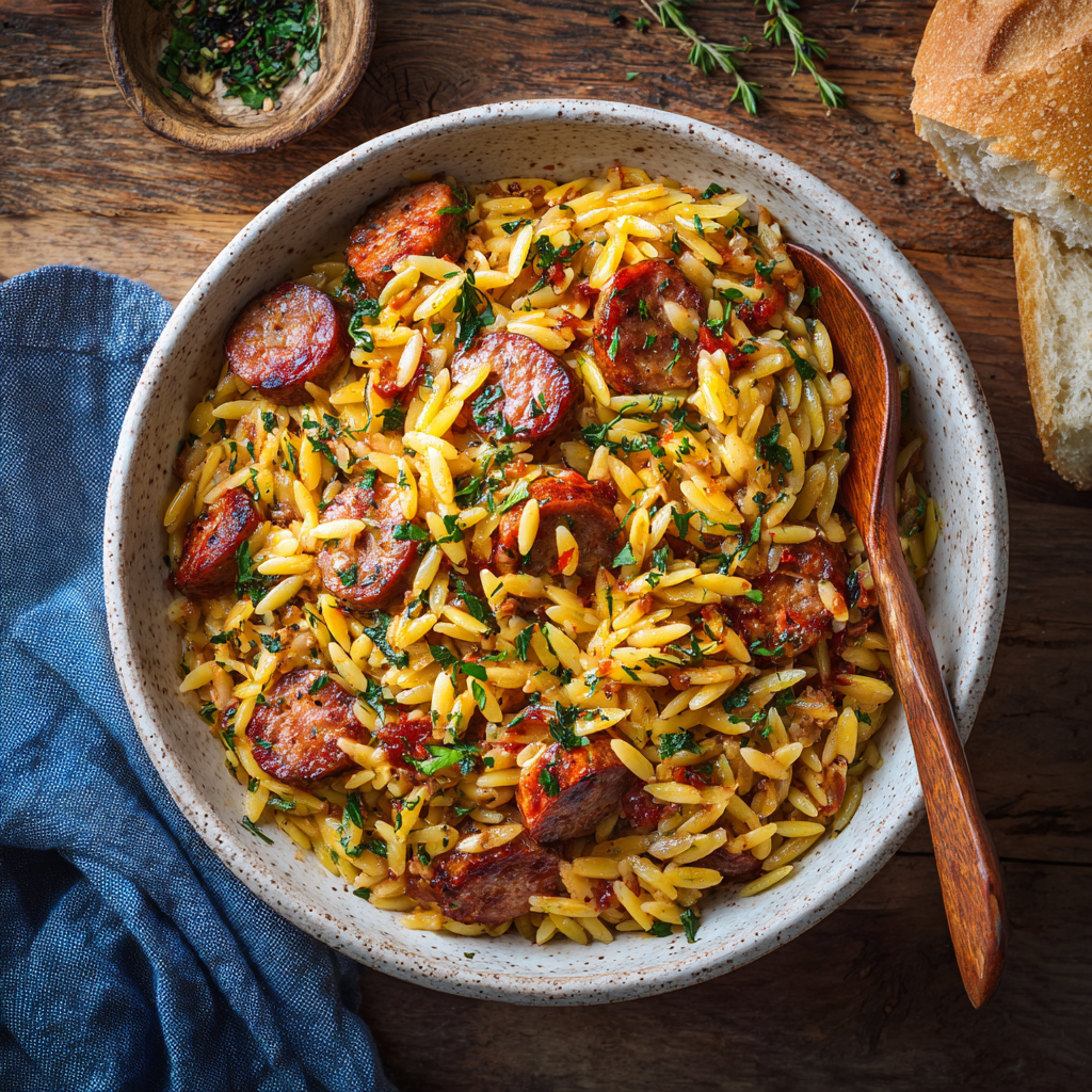 Orzo With Sausage Recipe