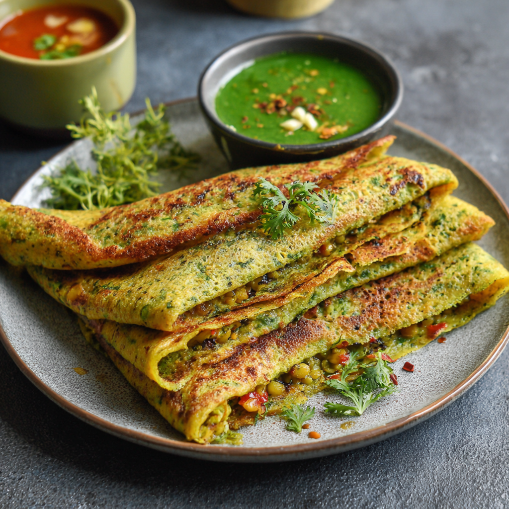 Recipe for Green Moong Dal Chilla