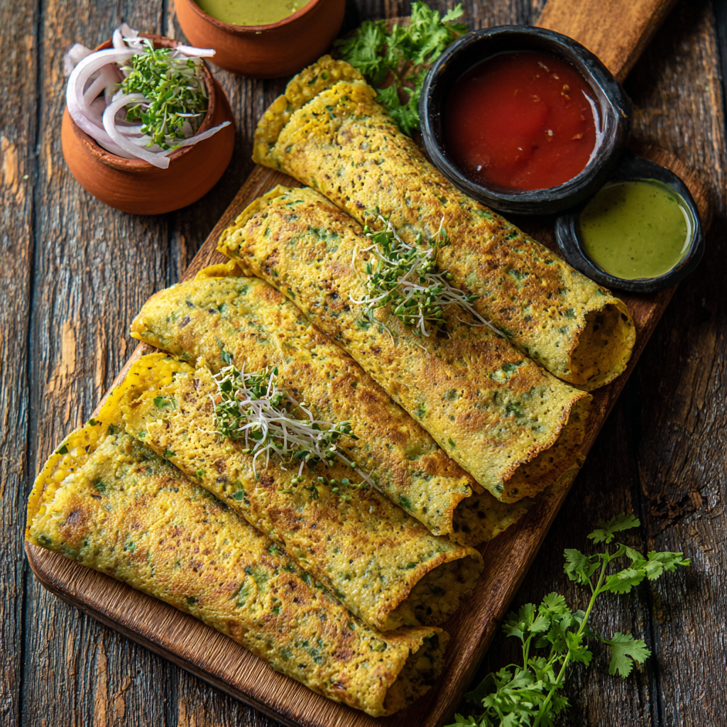 Recipe for Green Moong Dal Chilla