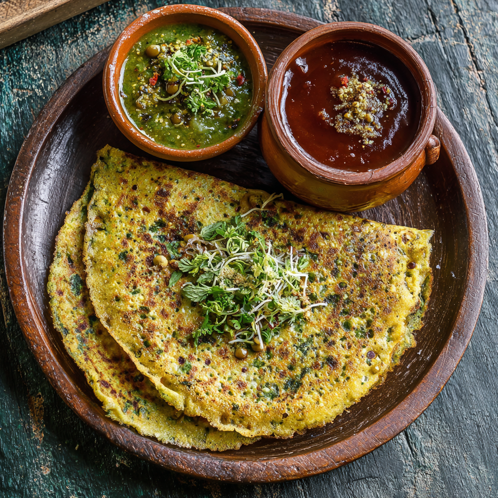 Recipe for Green Moong Dal Chilla