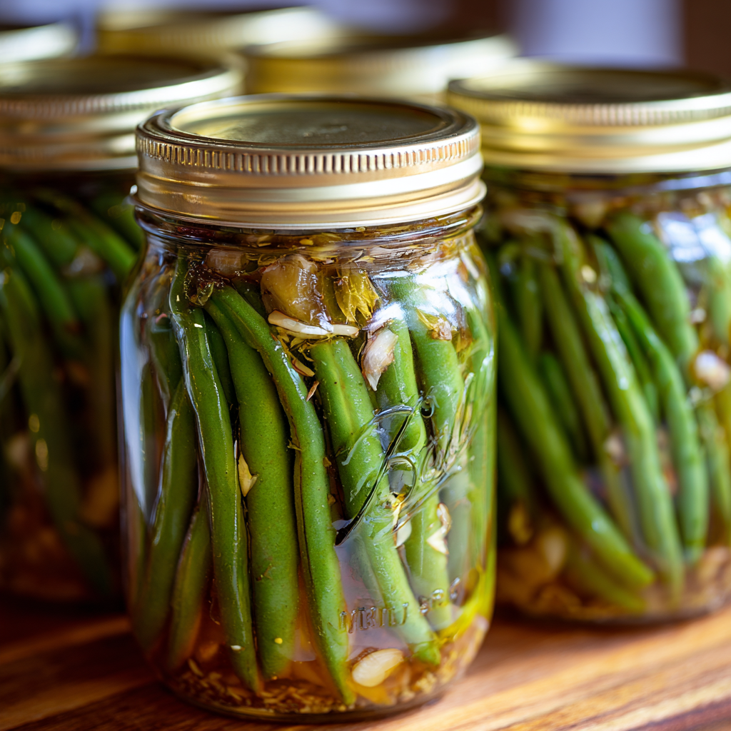 Pickled Green Beans Canning Recipe